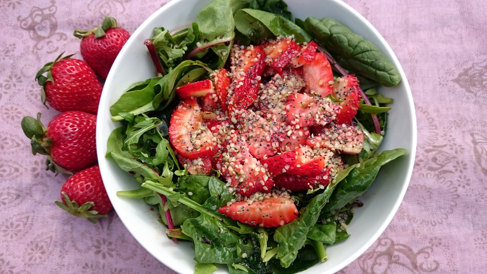 Strawberry Spinach salad