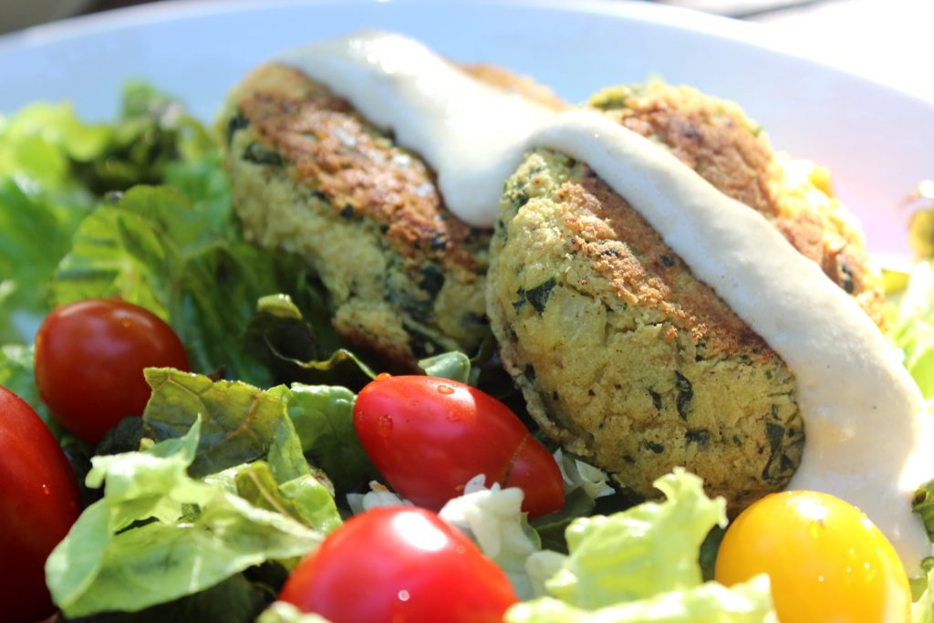 {Recipe} Chickpea Kale Patties {Vegetarian, Gluten Free} Joanna Steven
